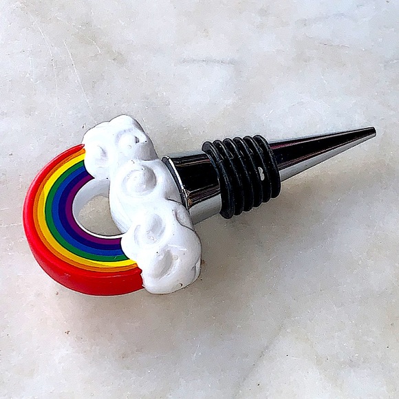 WILD EYE DESIGNS WINE STOPPER RAINBOW WINK - Picture 2 of 6